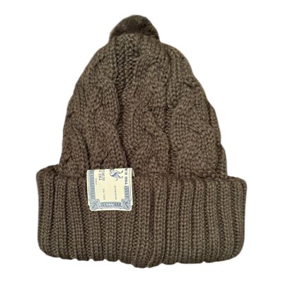 画像2: THE H.W.DOG&CO BIG CABLE KNIT CAP  BROWN