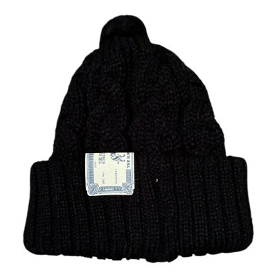 画像2: THE H.W.DOG&CO BIG CABLE KNIT CAP  BLACK 