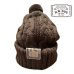 画像1: THE H.W.DOG&CO BIG CABLE KNIT CAP  BROWN (1)