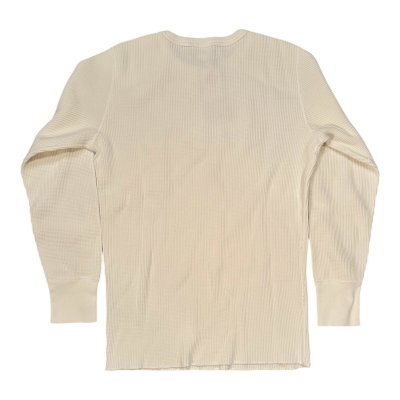 画像2: STUDO D' ARTISAN　 ステュディオ.ダ.ルチザン　HEAVY THERMAL CREW  L/S T-SHIRT  WHITE