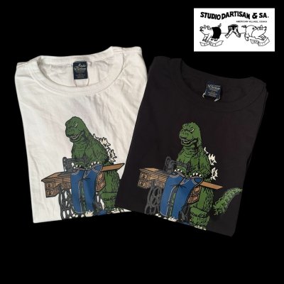 画像1: STUDO D' ARTISAN　 ステュディオ.ダ.ルチザン　GODZILLA  ゴジラコラボプリントTEE