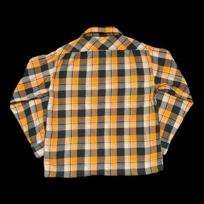 画像2: FULL COUNTフルカウント ORIGINAL COTTON CHECK FLANNEL OPEN COLLAR SHIRTS 