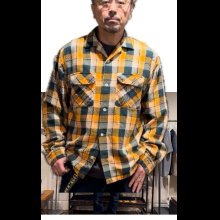 他の写真2: FULL COUNTフルカウント ORIGINAL COTTON CHECK FLANNEL OPEN COLLAR SHIRTS 