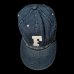 画像4: FULL COUNT フルカウント　6PANEL DENIM F BASEBALL CAP　VINTAGE WASH