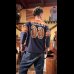 画像7: GUNZ ガンズ６６別注　フットボールＴＥＥシャツ　５分袖ティーシャツ  NAVY/ORANGE