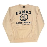 GUNZ ガンズ 　プリントスウェット U.S.N.A.S　NATURAL