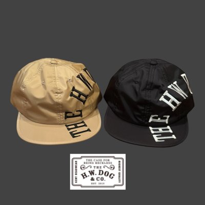 画像1: THE H.W.DOG&CO BIG LOGO SKATE CAP   Beige    Black