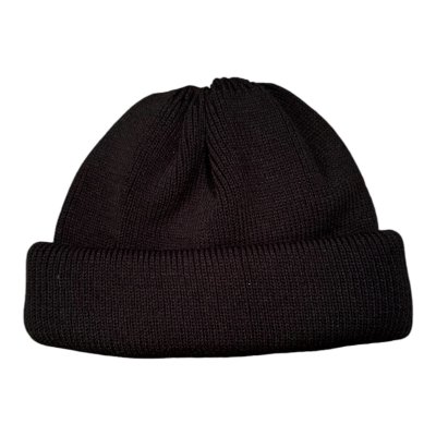 画像2: THE H.W.DOG&CO 3ROLL KNIT CAP  BLACK  ORANGE BROWN