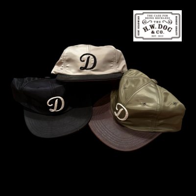 画像1: THE H.W.DOG&CO MA-1　MID PROFILE CAP   　BLACK　SILVER　OLIVE