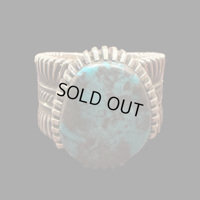 画像1: INDIANJEWELRY Ron Bedonie　ロン・ベドニー　turquoise　ring　　ターコイズリング