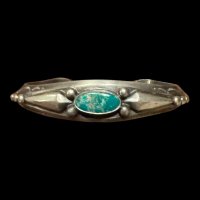 INDIANJEWELRY 　Fritson Toledo Fox turquoiseバングル