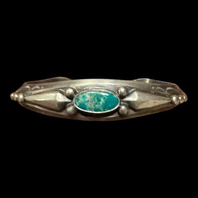 画像1: INDIANJEWELRY 　Fritson Toledo Fox turquoiseバングル