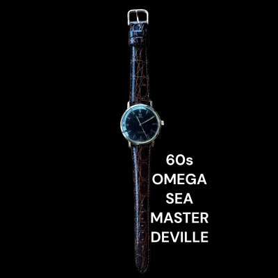 画像1: VINTAGE　OMEGA　SEA MASTER　DEVILLE　ブラウン文字盤　腕時計