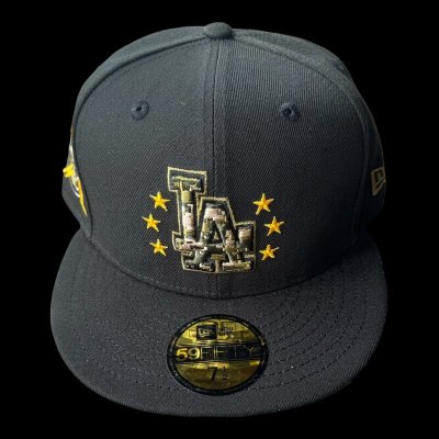画像1: NEW ERA 　59FIFTY 2024 MLB ARMED FORCES STARS CAP 軍隊記念　LA　