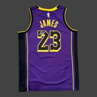 LAKERS　ロサンゼルス　レイカーズ　ステートメントエデュション　レブロン・ジェームズ　ユニフォーム　L