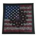 画像1: BANDANNAS  バンダナ　MADE IN U.S.A.　　ブラックペイズリーフラッグ (1)