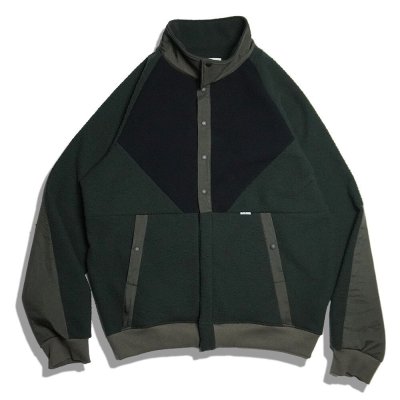 画像1: Sugar & Co.  シュガーアンドカンパニー storm fleece snap jacket  　KHAKI　カーキ