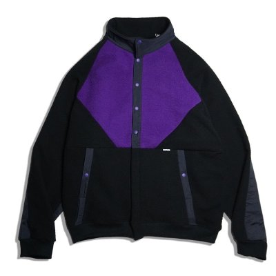 画像1: Sugar & Co.  シュガーアンドカンパニー storm fleece snap jacket  　ＢＬＡＣＫ　ブラック