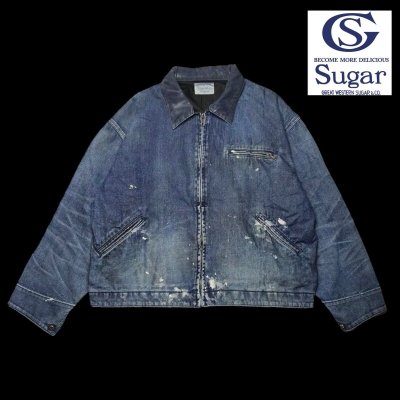 画像1: Sugar&Co   (シュガーアンドコー）Denim Windproof Jacket  (worker's  wash)