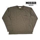 MOSSIR モシール   Den　ロングスリーブポケットTEE  CHARCOAL