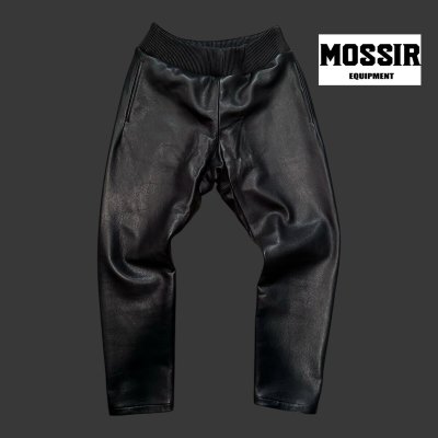 画像1: FINE CREEK  MOSSIR  LENDER　レンダー　ウォッシャブルレザー　　BLACK