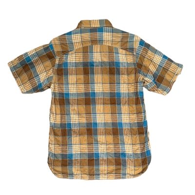 画像2: CUSHMAN 　クッシュマン　SHIRRING CHECK WORK SHIRTS  TURQUOISE/BROWN