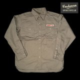 CUSHMAN  クッシュマンCOTTN SATIN WORK SHIRT　グレー