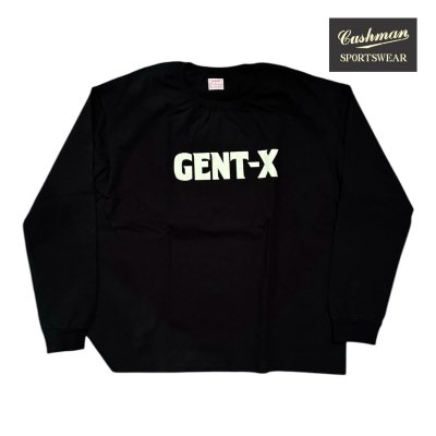 画像1: CUSHMAN  クッシュマンCOTTN GENT-X　L/S　TEE　ブラック