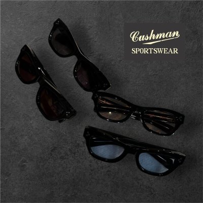 画像1: クッシュマン サングラス  CUSHMAN  WELLINGTON ウェイントンBLACK FRAME 