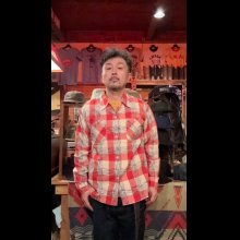 他の写真1: CUSHMAN 　クッシュマン　KASURI OPEN COLLAR SHIRTS  RED