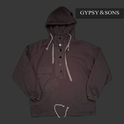 画像1: GYPSY＆SONS　80 HIMALAYA HOODIE　BLACK　ブラック