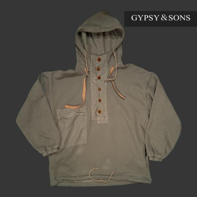 画像1: GYPSY＆SONS　80 HIMALAYA HOODIE　SAGE-GREEN　セージグリーン