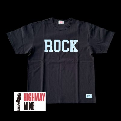 画像1: HIGHWAY NINE　ハイウェイナイン　 10/-TENJIKU ROUGH FIT S/S PRINT TEE (ROCK)　ＢＬＡＣＫ　ブラック