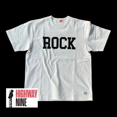 画像1: HIGHWAY NINE　ハイウェイナイン　 10/-TENJIKU ROUGH FIT S/S PRINT TEE (ROCK)　WHITEホワイト