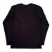 画像2: HIGHWAY NINE　ハイウェイナイン　U-NECK RIB　L/S　Tee　ＢＬＡＣＫ　ブラック (2)