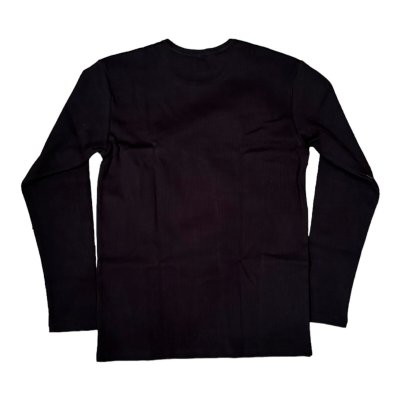 画像2: HIGHWAY NINE　ハイウェイナイン　C-NECK RIB　L/S　Tee　ＢＬＡＣＫ　ブラック