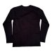 画像2: HIGHWAY NINE　ハイウェイナイン　C-NECK RIB　L/S　Tee　ＢＬＡＣＫ　ブラック (2)