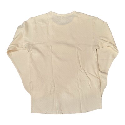 画像2: HIGHWAY NINE　ハイウェイナイン　C-NECK ハニカムサーマルL/S　Tee　NATURAL　ナチュラル