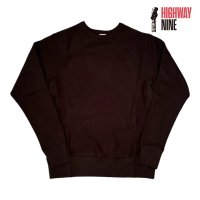 HIGHWAY NINE　ハイウェイナイン　9oz 裏起毛　CREW　BLACK