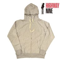 HIGHWAY NINE　ハイウェイナイン　9oz 裏起毛　ZIP P.K　GRAY