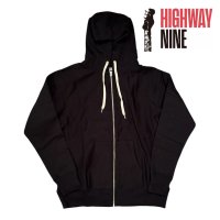 HIGHWAY NINE　ハイウェイナイン　9oz 裏起毛　ZIP P.K　BLACK