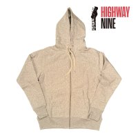 HIGHWAY NINE　ハイウェイナイン　9oz 裏起毛　ZIP P.K　OATMEAL