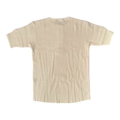 画像2: HIGHWAY NINE　ハイウェイナイン　HENRY-NECK ハニカムサーマルS/S　Tee　NATURAL　ナチュラル