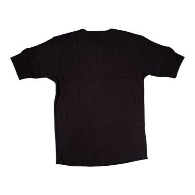 画像2: HIGHWAY NINE　ハイウェイナイン　HENRY-NECK ハニカムサーマルS/S　Tee　BLACK　ブラック