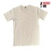 画像1: HIGHWAY NINE　ハイウェイナイン　U-NECK RIB　S/S　Tee　WHITE (1)