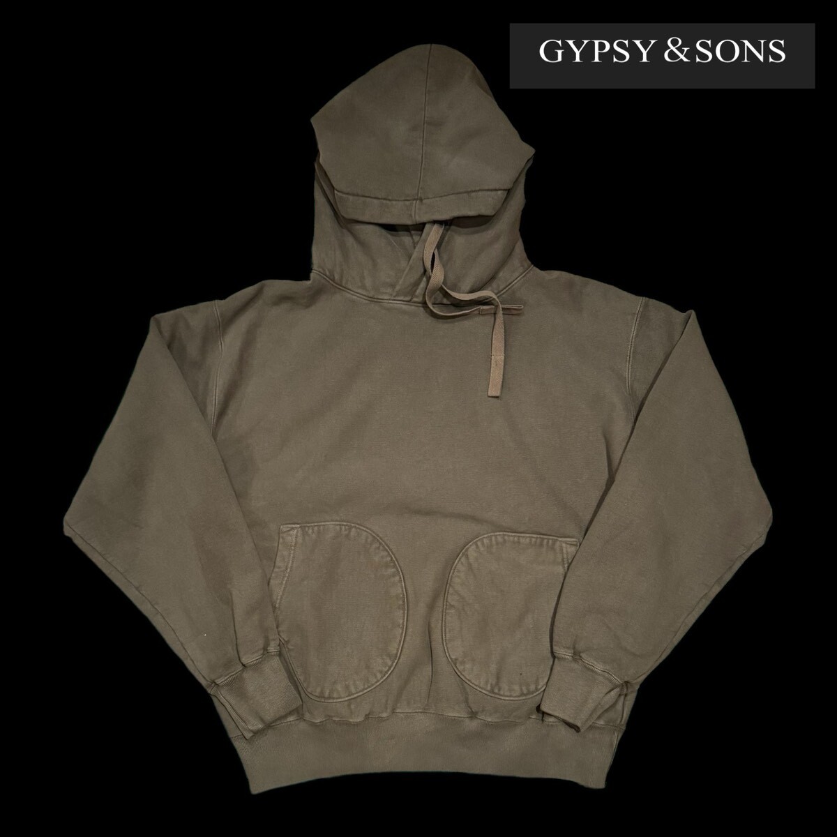 GYPSY & SONS ジプシーアンドサンズ　80 SWEAT HOODIE  KHAKI