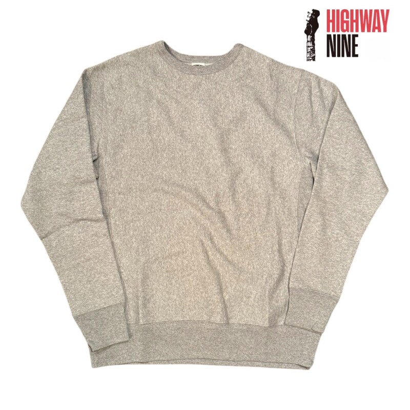 HIGHWAY NINE　ハイウェイナイン　9oz 裏起毛　CREW　GRAY