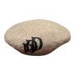 画像9: THE H.W.DOG&CO 　Leather wappen Fluffy BERET Beige  YellowGold  Black (9)