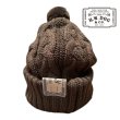 画像1: THE H.W.DOG&CO BIG CABLE KNIT CAP  BROWN (1)