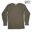 画像1: STUDO D' ARTISAN　 ステュディオ.ダ.ルチザン　HEAVY THERMAL CREW  L/S T-SHIRT  BLUE (1)